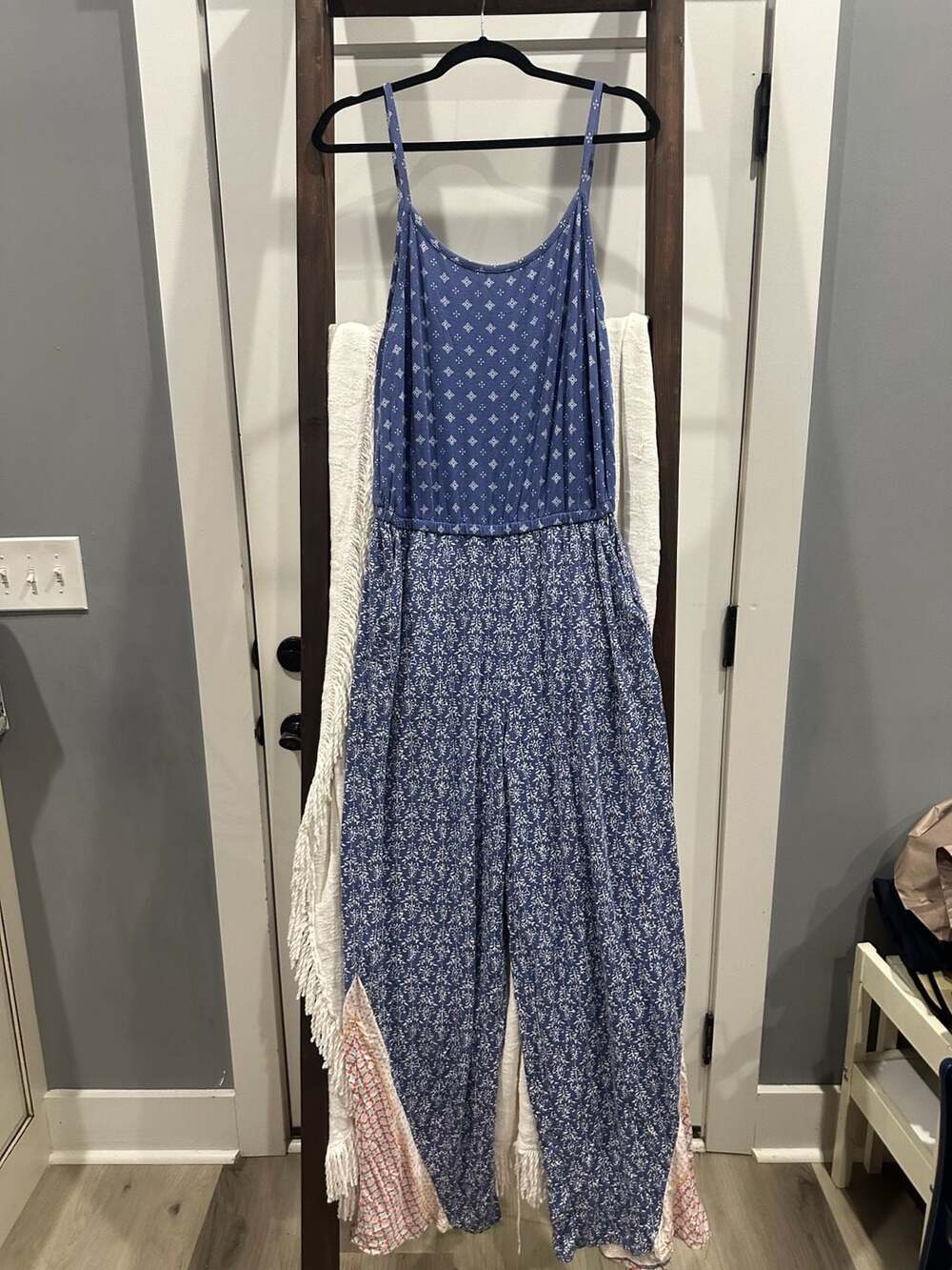 Matilda Jane Let's Go Together Open Road Jumpsuit Size M